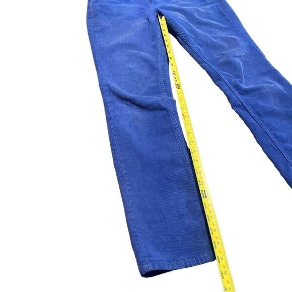 LANDS’ END Blue Corduroy Canvas Pin Straight Pant Size 28 - Picture 10 of 10